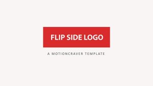Flip Side Logo Reveal Video Displays template preview
