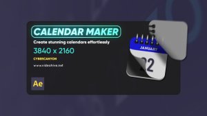 Videohive Calendar Maker Elements template preview