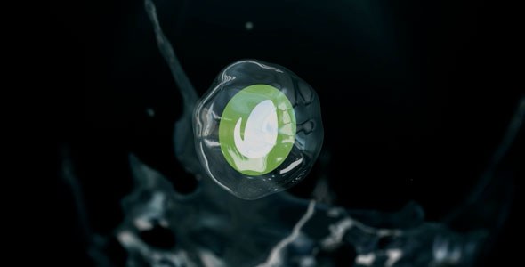 Videohive Water Splash Logo Reveal Logo Stings template preview