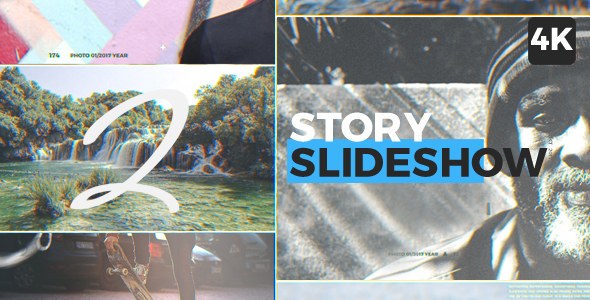 Videohive Story Slideshow 4K Video Displays template preview