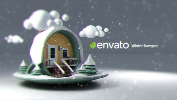 Videohive Winter Bumper Logo Stings template preview