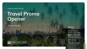 Videohive Travel Promo Opener Openers template preview