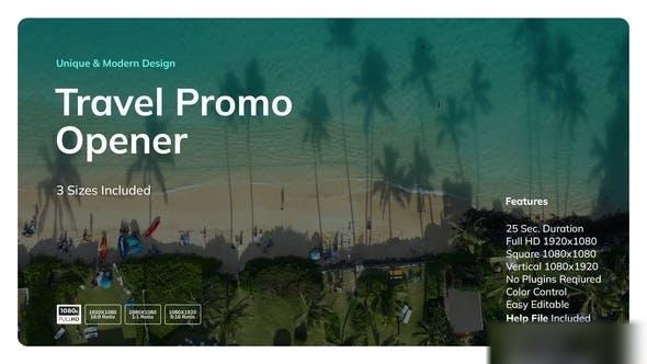 Videohive Travel Promo Opener Openers template preview