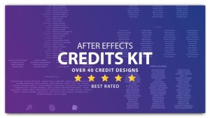 Credits Video Displays template preview