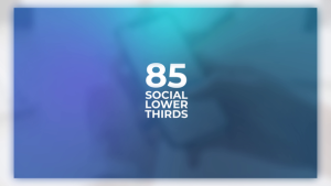 Social Media Lower Thirds Video Displays template preview