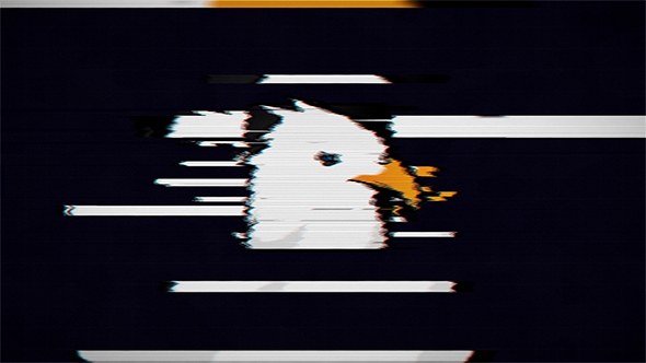 Glitch Logo Video Displays template preview