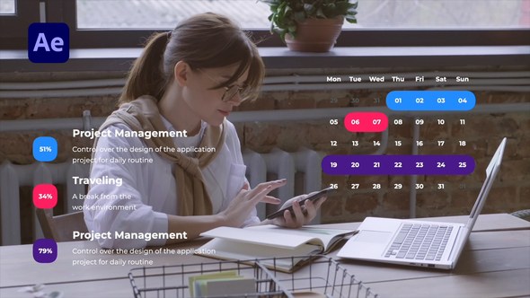 Videohive Task Manager Infographics template preview