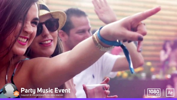Videohive Party Music Event Video Displays template preview