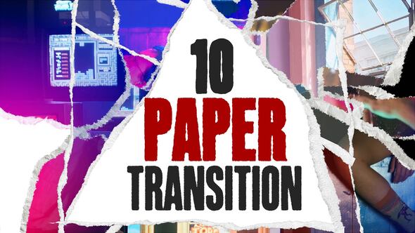 Videohive Paper Transition V3 Elements template preview