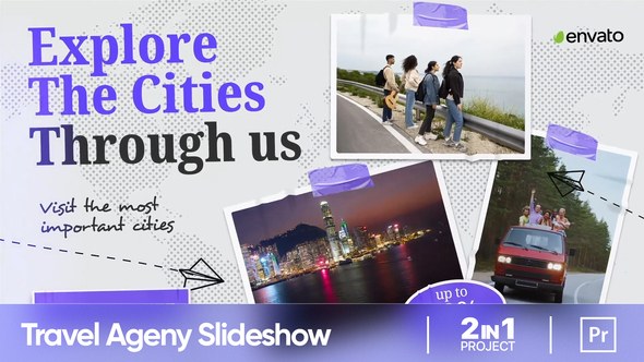 Travel Ageny Slideshow (MOGRT) Premiere Pro template preview