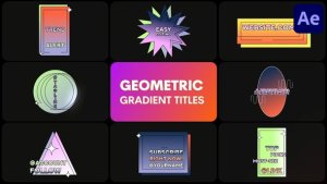 Videohive Geometric Gradient Titles for After Effects Titles template preview