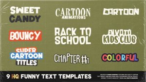 Videohive Funny Text Presets 58544054 Titles template preview