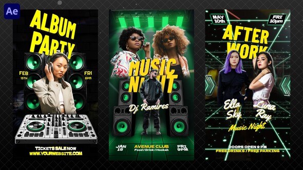 Videohive Party Instagram Reels 56044026 Video Displays template preview