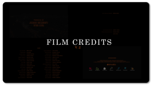 Film Credits V2 Premiere Pro template preview