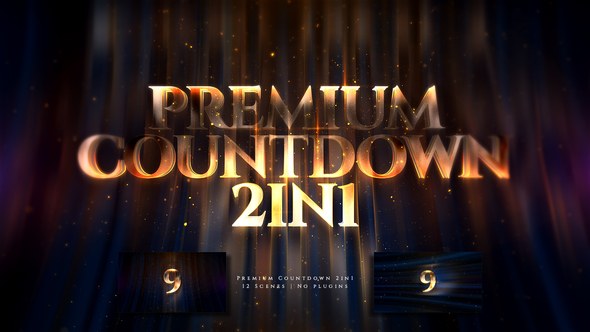 Videohive Premium Countdown 2in1 Elements template preview