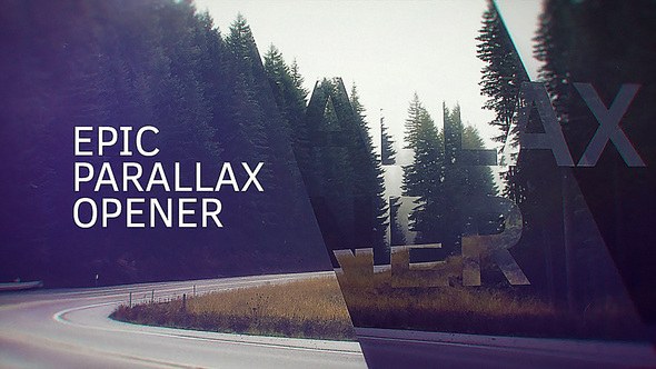 Epic Parallax Opener Video Displays template preview