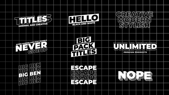 Videohive Titles V3.0 | AE Titles template preview