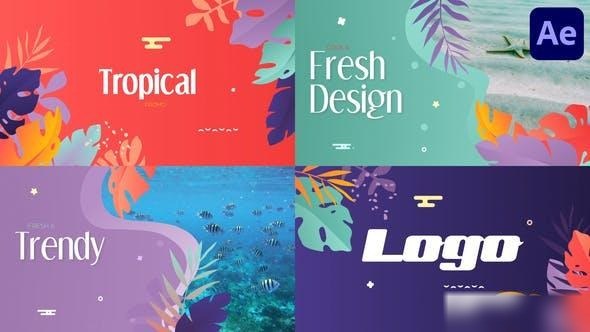 Videohive Tropical Promo Slideshow | After Effects Openers template preview