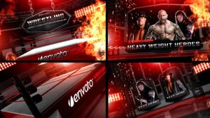 Wrestling Heavy Weight Champhionship Video Displays template preview