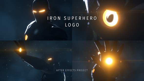 Videohive Iron Superhero Logo Logo Stings template preview
