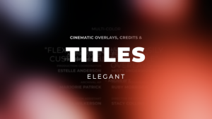 Cinematic Titles and Credits 2 Premiere Pro template preview