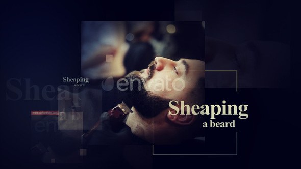 Videohive Barber Shop Concept Product Promo template preview