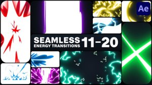 Videohive Seamless Energy Transitions for After Effects 47740068 Elements template preview