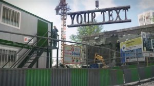 Videohive The Construction Trailer Video Displays template preview