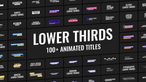 Videohive 100+ Animated Lower Thirds Titles template preview