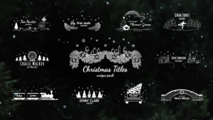 Videohive Christmas Titles Pack (part 2) / AE Titles template preview