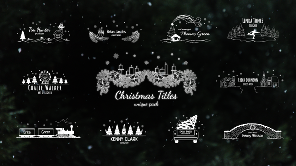 Videohive Christmas Titles Pack (part 2) / AE Titles template preview