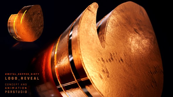 Videohive Metal Copper Dirty Logo Reveal/Metal Logo Opener/Metal Logo Intro Logo Stings template preview