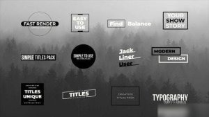 Videohive Simple Titles | After Effects 36363961 Titles template preview