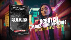 Videohive Vintage Film Grain Transitions вЂ“ Cinematic Noise & Scratch Pack Elements template preview