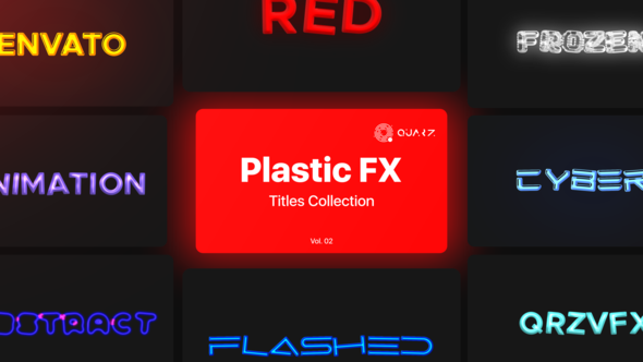 Videohive Plastic Motion Titles Vol. 02 Titles template preview