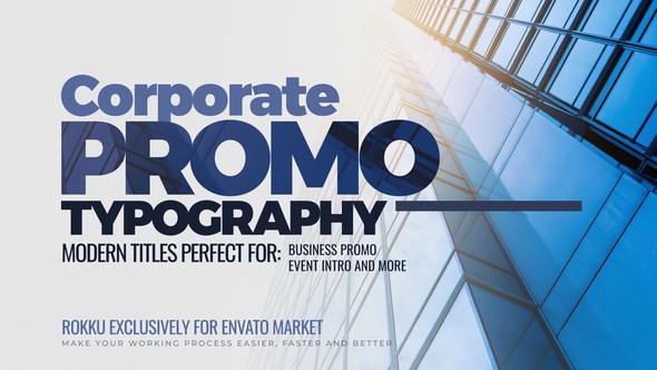 Videohive Corporate Promo Typography Titles template preview