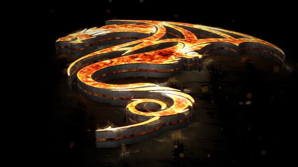 Videohive Flames 3D Logo Logo Stings template preview