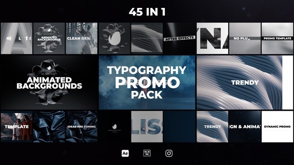 Videohive Typography Promos Broadcast-packages template preview