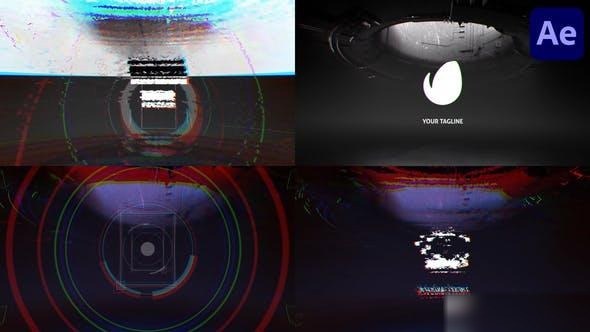 Videohive Dark Glitch Logo for After Effects Logo Stings template preview