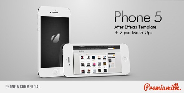 Videohive Phone 5 Commercial Video Displays template preview