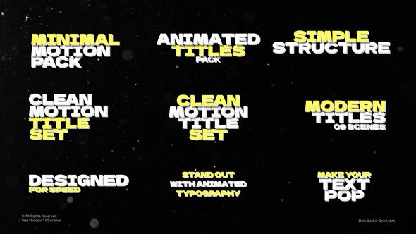 Videohive Text Shadow | After Effects Titles template preview