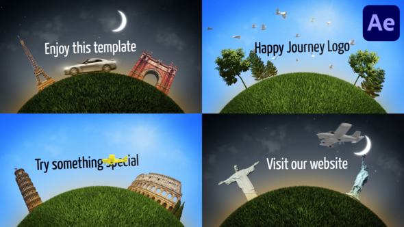 Videohive Happy Journey | After Effects Elements template preview