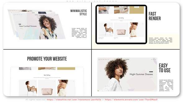 Videohive Web Site. Light Promo Product Promo template preview