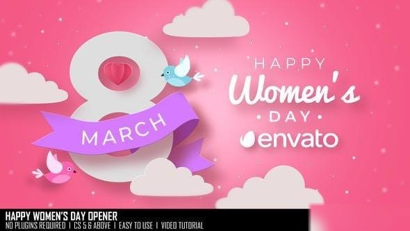 Videohive Happy Women's Day Opener Openers template preview