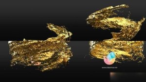 Videohive Liquid style Gold Logo reveal Logo Stings template preview