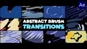 Videohive Abstract Brush Transitions | After Effects Elements template preview