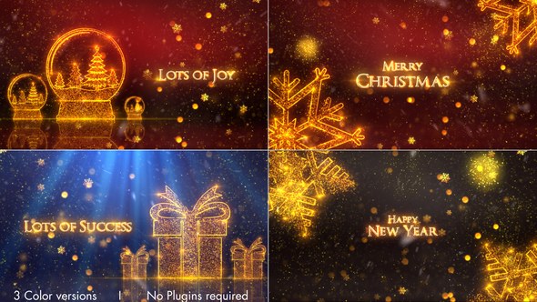 Christmas Video Displays template preview