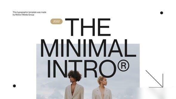 Videohive Minimal Typography Intro Openers template preview