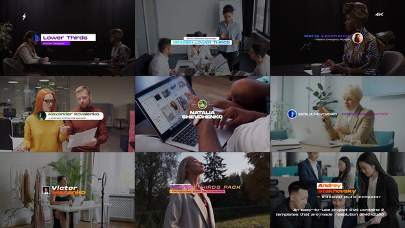 Videohive Lower Thirds 4.0 | After Effects 53569326 Titles template preview