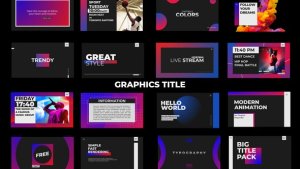 Videohive Graphics Title Titles template preview